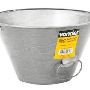BALDE METALICO P/CONCRETO 10L VONDER