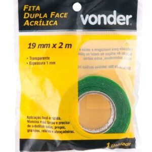 009469 FITA DUPLA FACE ACRILICA 19MMX02M VONDER