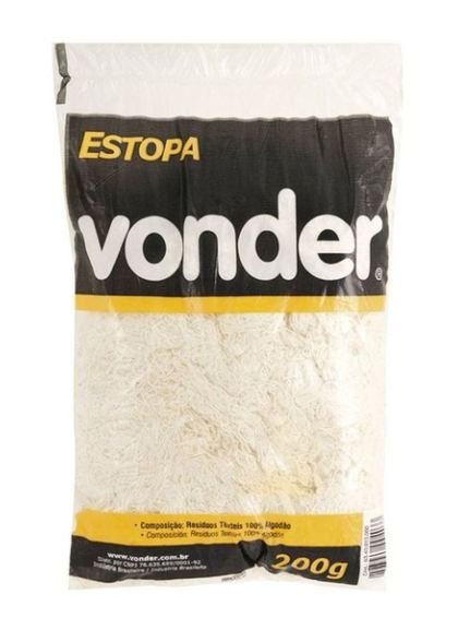 ESTOPA BRANCA POLIMENTO C/200G VONDER 6340013000