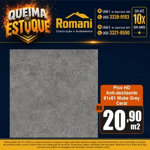 009571 PISO CERAL MUBE GRAY 615X615 CX 2,65*